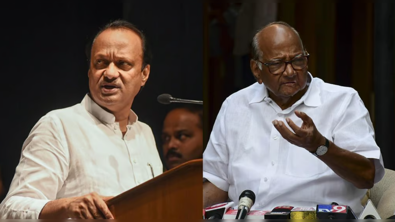 Ajit Pawar With Sharad Pawar