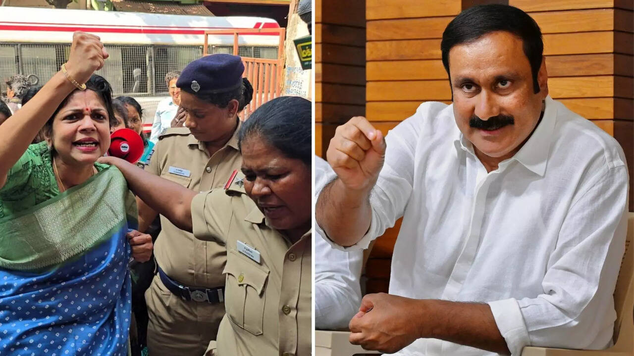  பெண்களுக்கு பாதுகாப்பு கேட்டு போராடினால் கைதா? சௌமியா கைதுக்கு அன்புமணி கண்டனம்! 