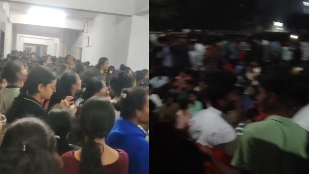 'cameras at girls hostel toilets' spark protest in engineering college near hyderabad