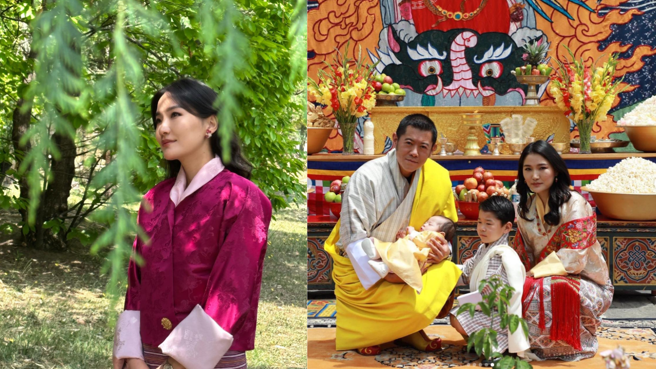 Queen Jetsun Pema and the royal family of Bhutan 