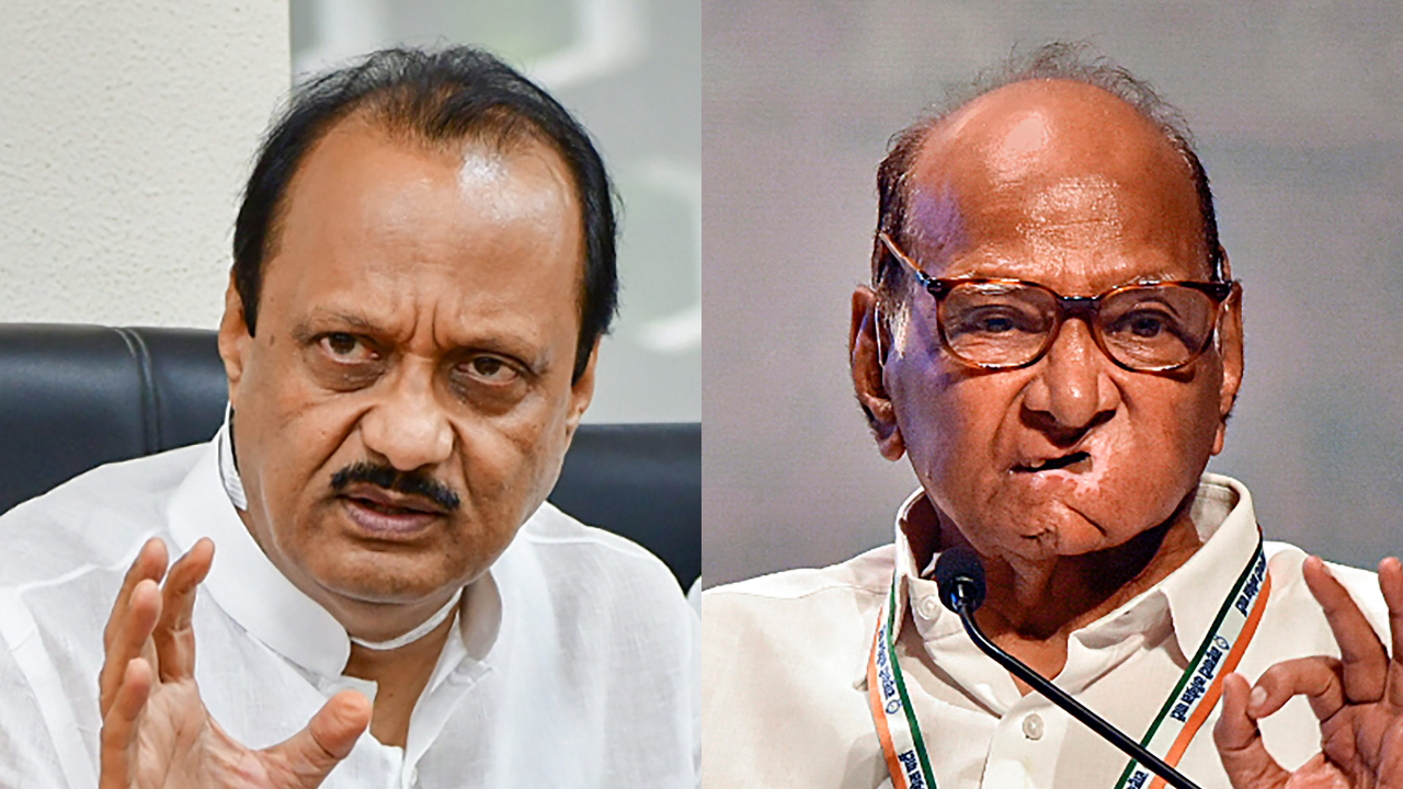 Ajit Pawar and Sharad Pawar