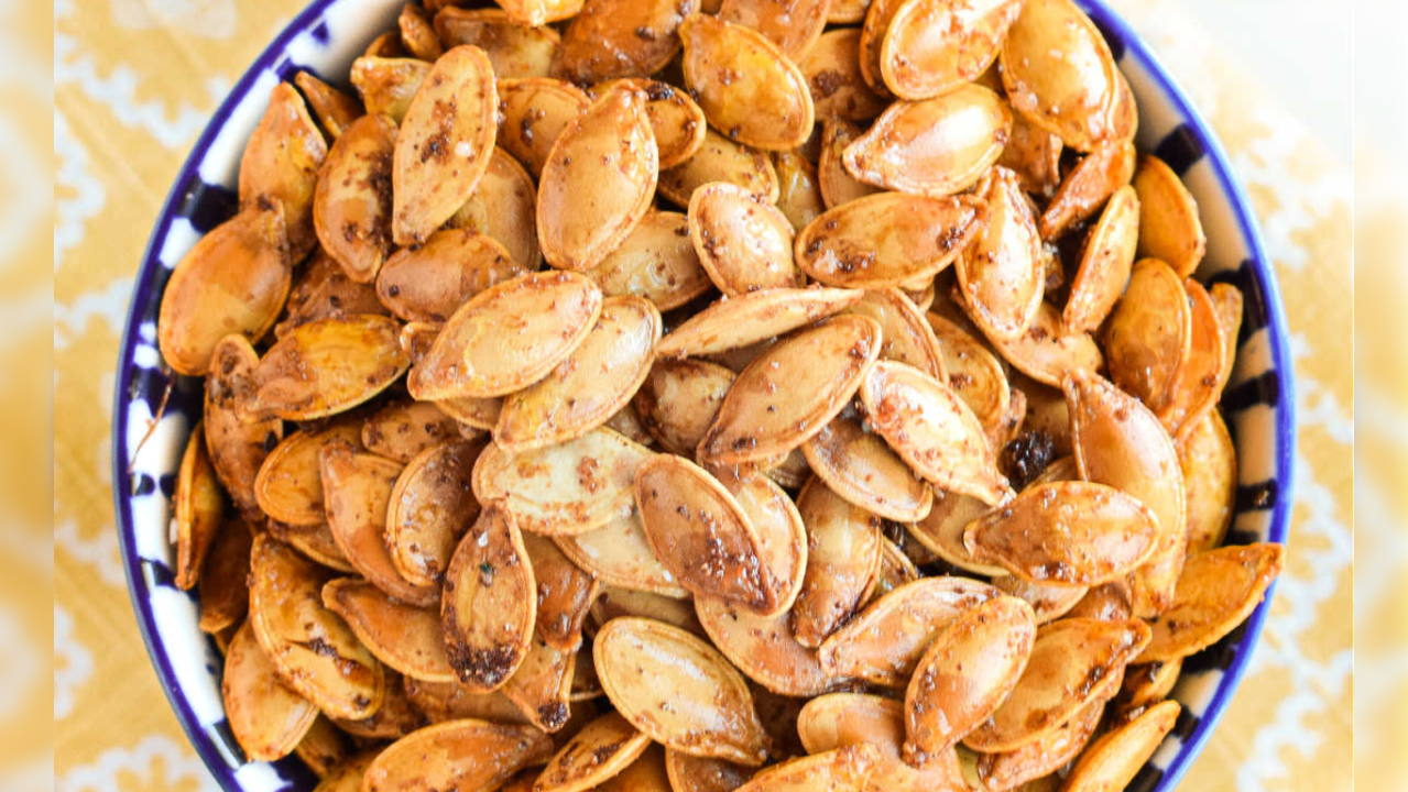 Garlic Roasted Pumpkin Seeds