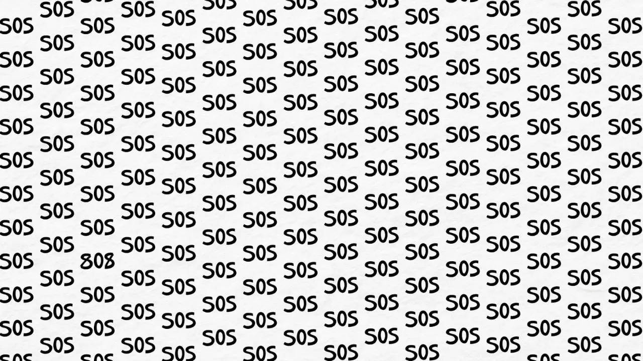 Optical Illusion Test: In A Sea Of SOS, Find The Lone 808