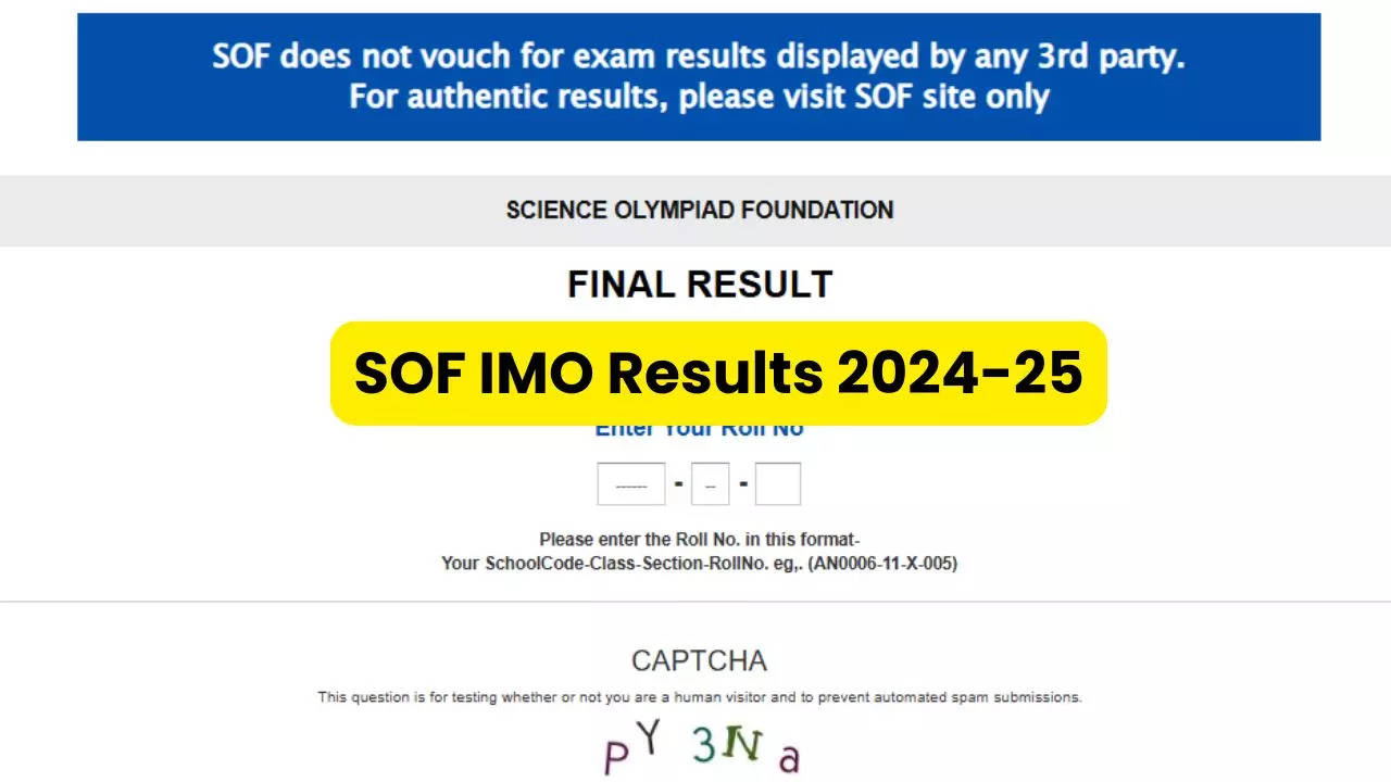 SOF IMO Results 2024-25 Out Soon