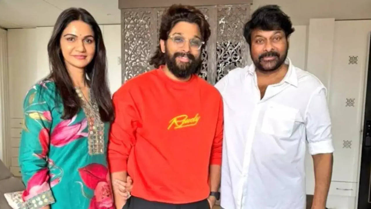 Sneha, Allu Arjun and Chiranjeevi