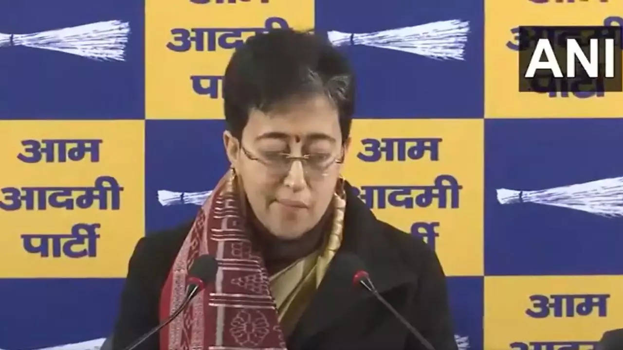 Delhi CM Atishi breaks down at press conference