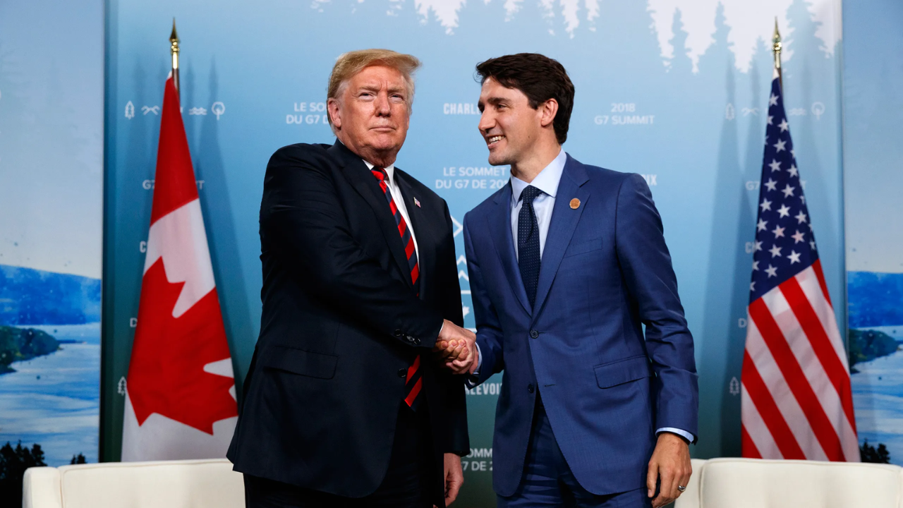 Donald Trump and Justin Trudeau