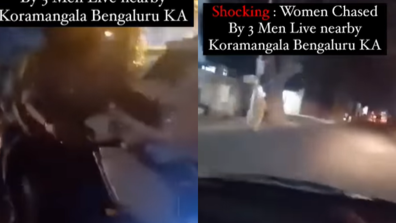 Bengaluru Woman Chased by Miscreants Viral Video Sparks Outrage