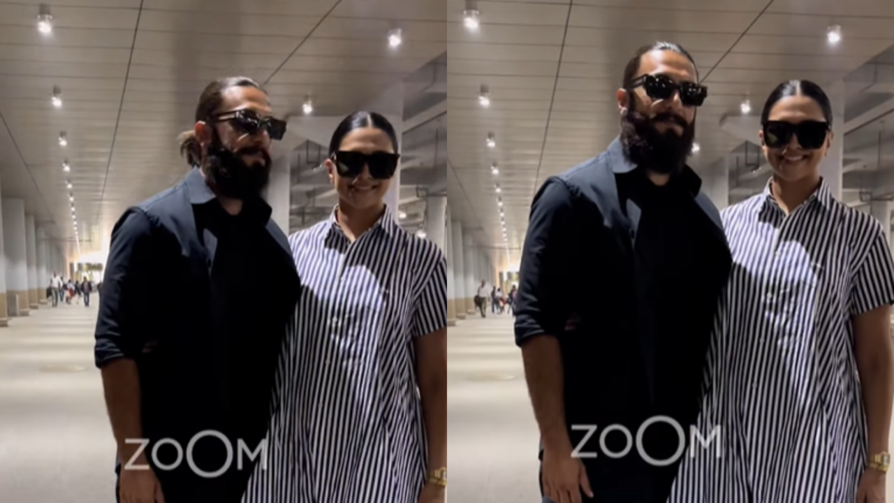 Ranveer Singh-Deepika Padukone Look Uber Cool In Airport Looks - FULL Video Of Dua's Stylish Parents