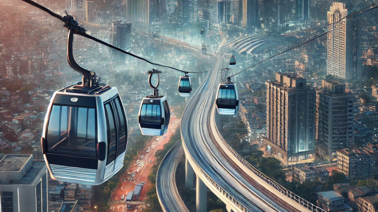 Cable car project for Mumbai Metropolitan Region. (AI-generated representative image)