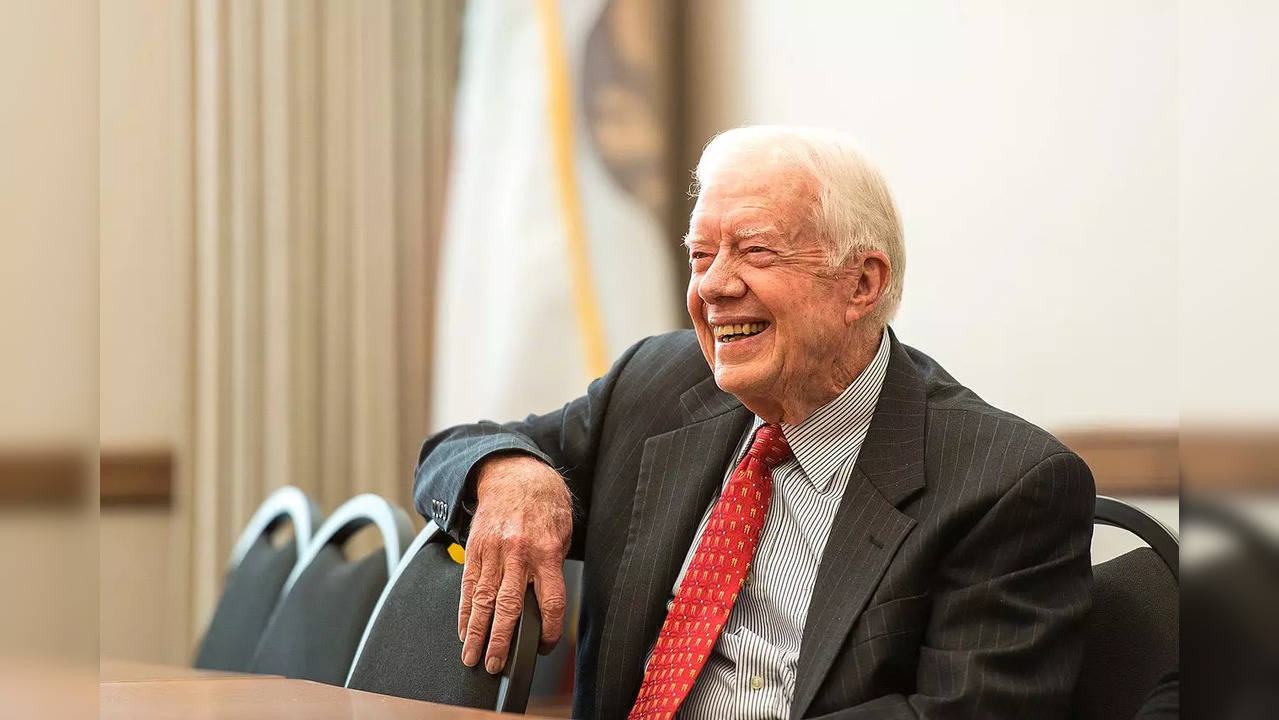 Jimmy Carter Gets Gun Salute.