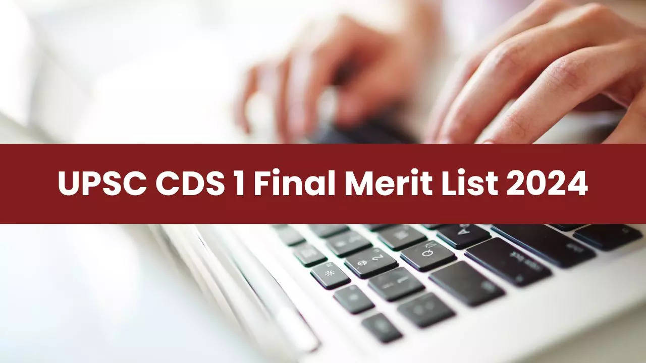 UPSC CDS 1 Final Merit List 2024 Out