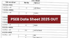 PSEB Date Sheet 2025 Class 10 12 Released on psebacin Punjab Board Exam Dates PDF Download Here