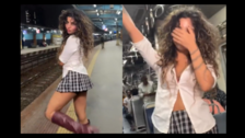Meesho Internet's Brittany unhappy with Mumbai local train woman's photoshoot in school uniform