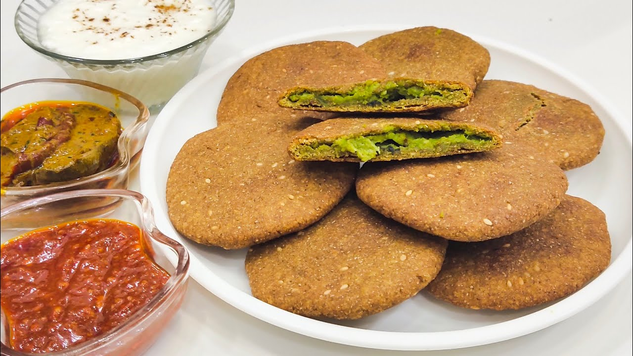 Bajra kachori with aloo sabzi for breakfast