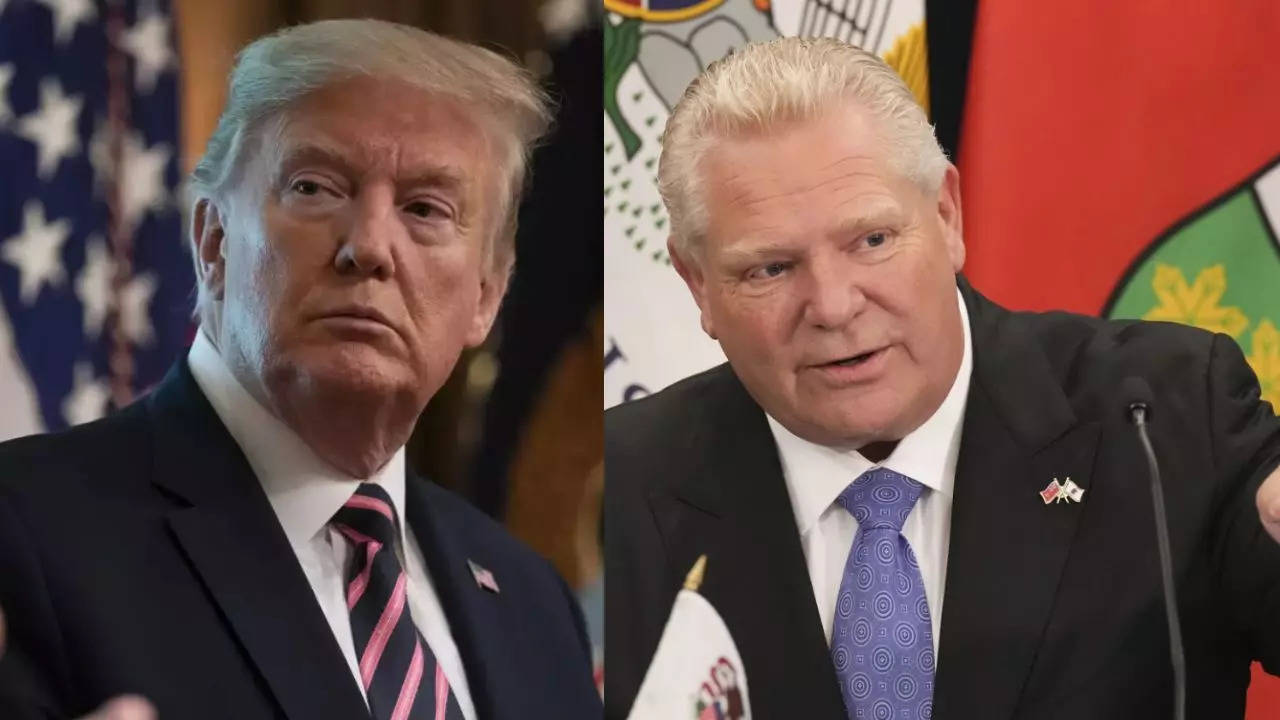 Donald Trump and Ontario Premier Doug Ford