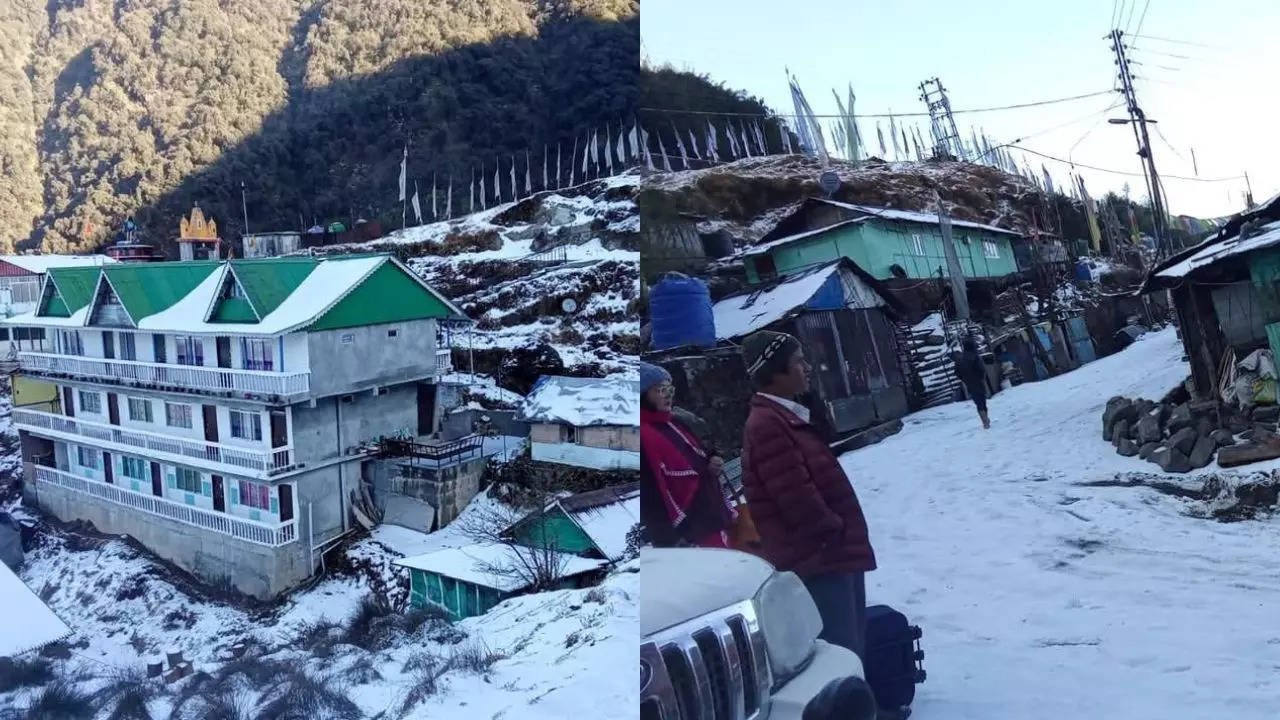 Heavy Snowfall Hits Sandakphu And Sikkim. Credit: X/anugamini2