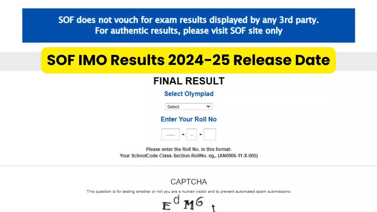 SOF IMO Results 2024-25 Release Date