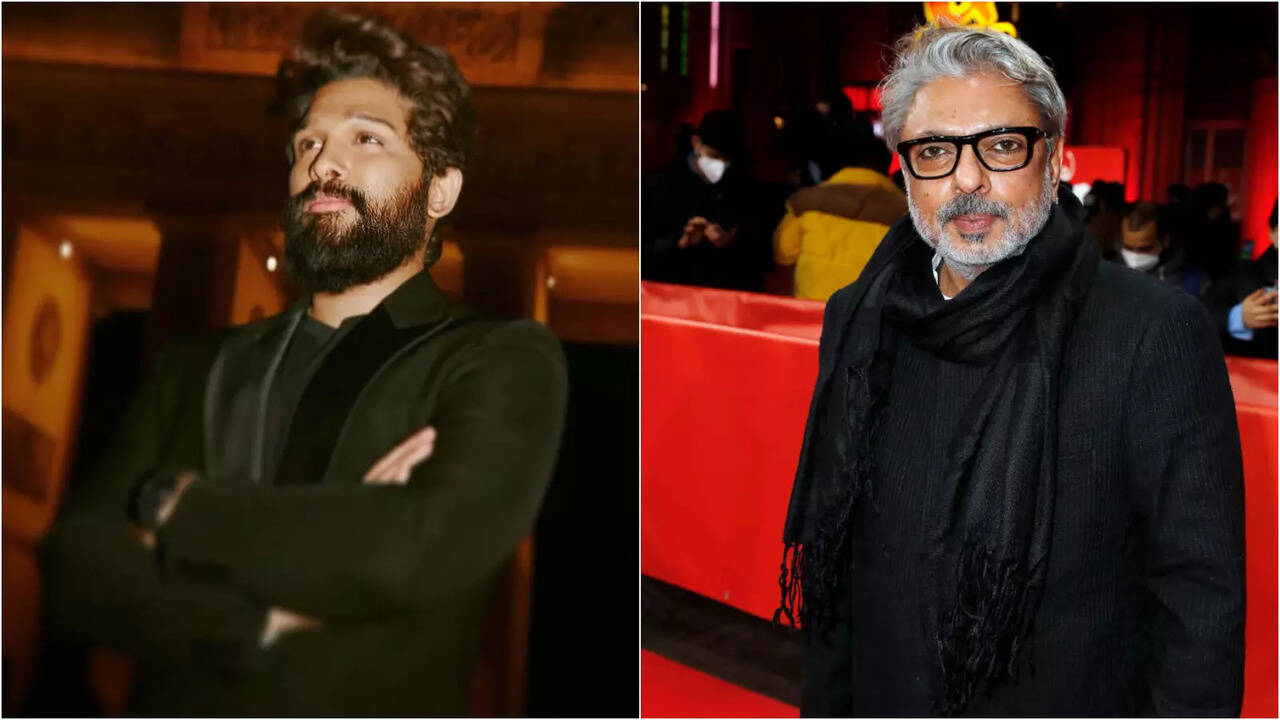 Collaboration On The Way? Pushpa 2 Actor Allu Arjun Meets Sanjay Leela Bhansali In Mumbai