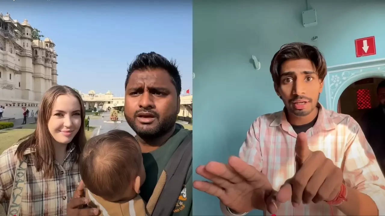 YouTuber Mithilesh Backpacker confronts a man for racially catcalling his Russian wife, Lisa.