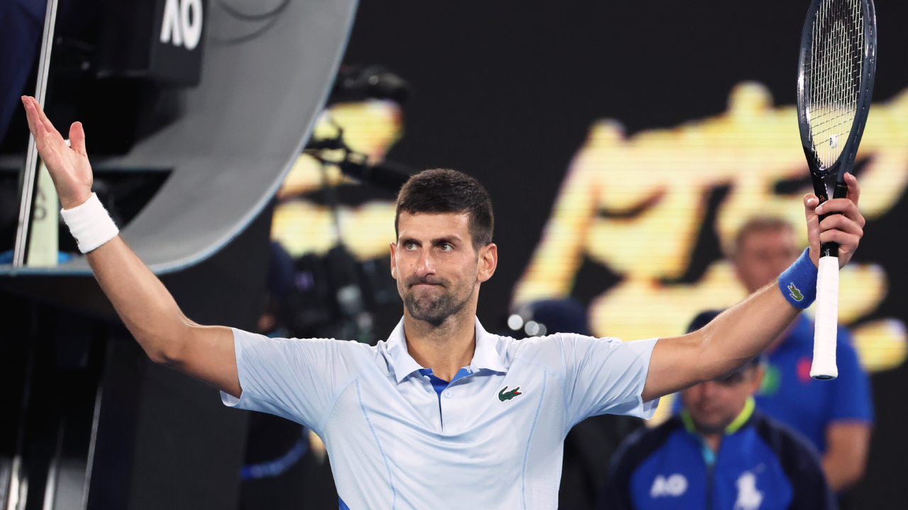 Novak Djokovic Aus Open 2024 AP