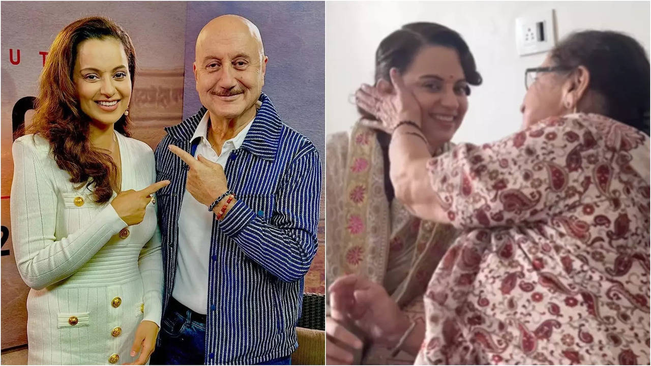 Kangana Ranaut Seeks Anupam Kher Mother Dulari's Blessings For Emergency, Discuss Clothes, Mountain Beauty And More