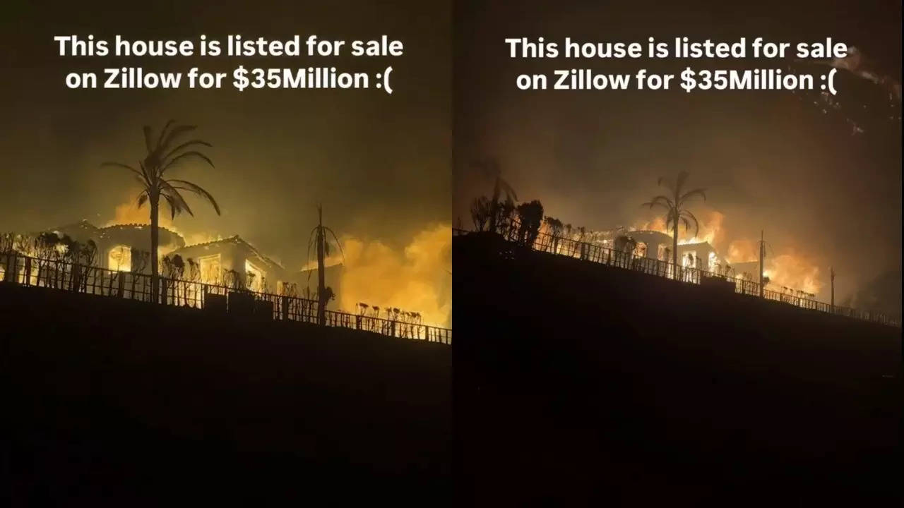 Greater Los Angeles wildfires consume a $35 million LA mansion.