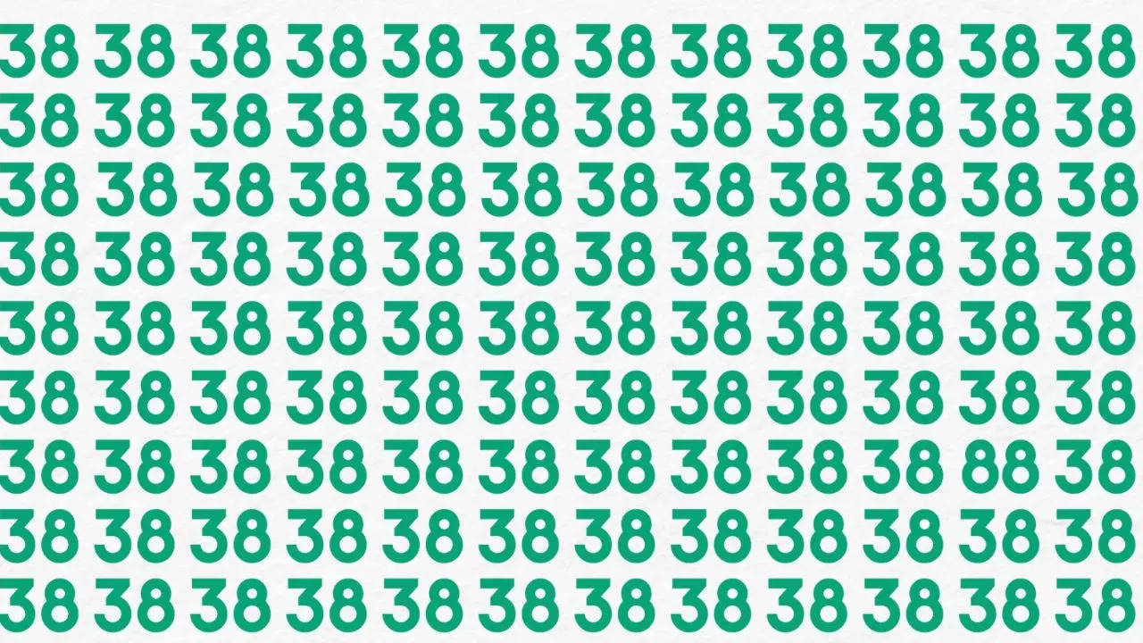 Optical Illusion Eye Test: In A Sea Of Identical Numbers, Find The Odd Pair Out