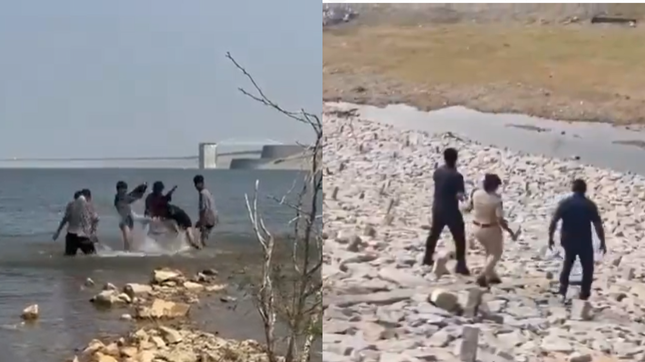 hyderabad teen drown 7 hyderabad teensdrown in kondapochamma sagar reservoir while taking selfies 2 rescued others missing