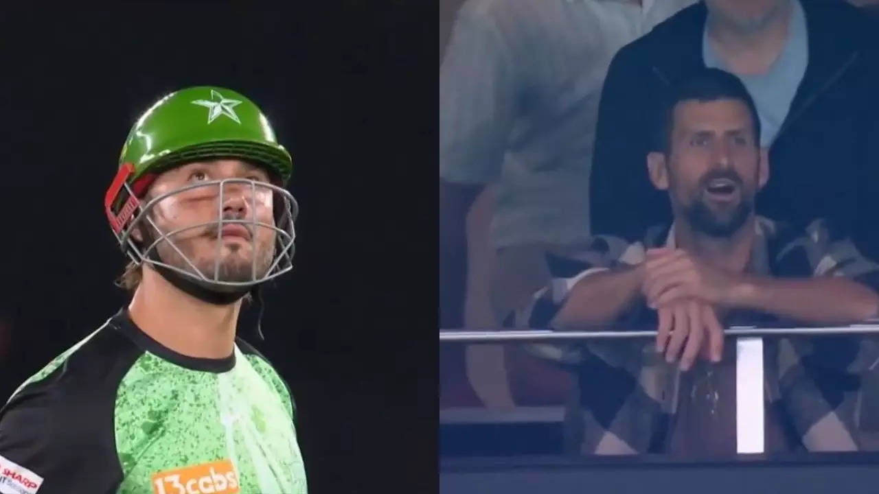 Novak Djokovic Gobsmacked By Marcus Stoinis Huge Hit In Big Bash League, Video Goes Viral