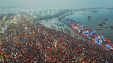 Mahakumbh 2025 live, around 60 lakh devotees gathered for the holy bath on the first day