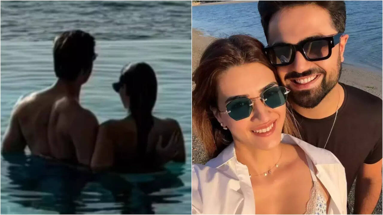 Kriti Sanon, Wrapped In Rumoured Beau Kabir Bahia's Arm, Enjoys Pool Time In Unseen Picture