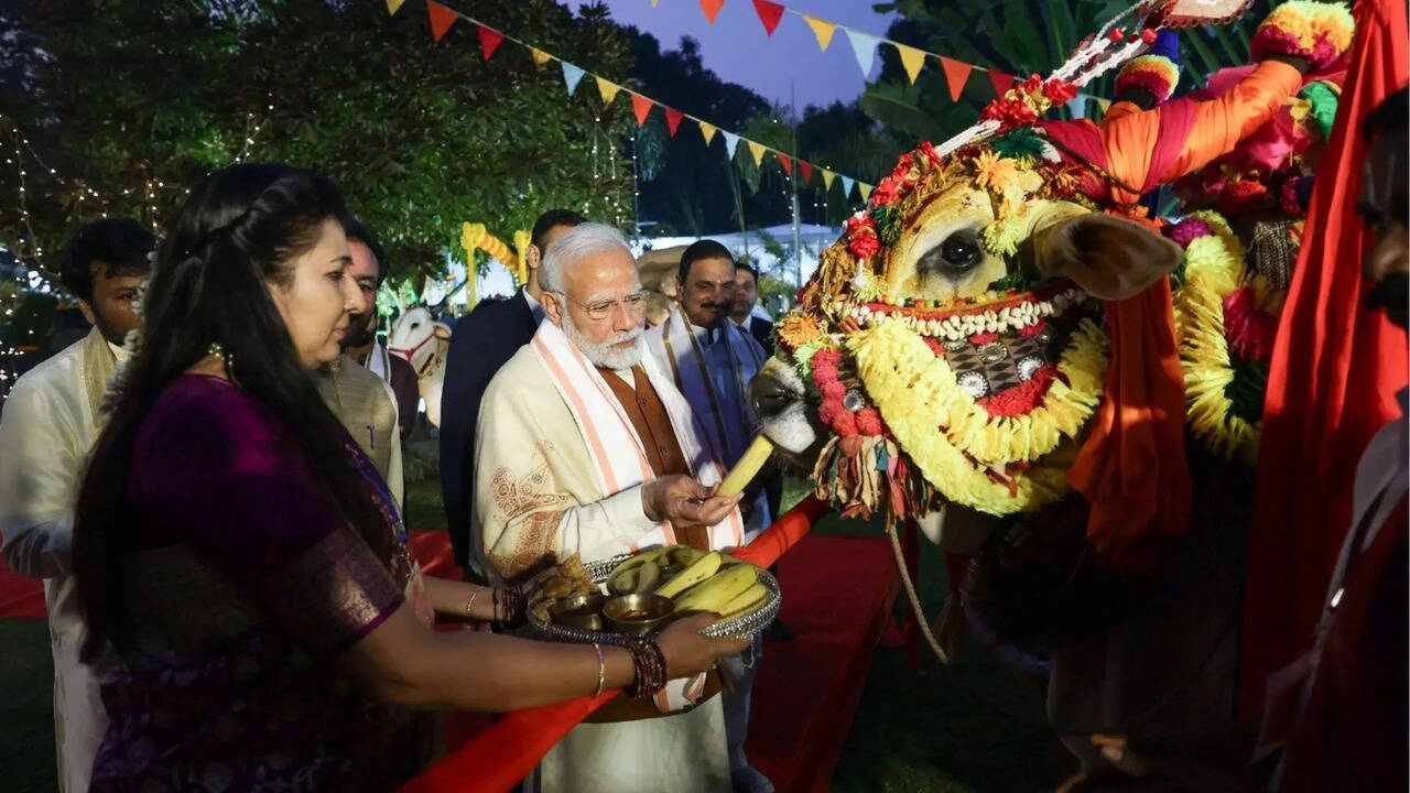 ಪ್ರಧಾನಿ ಮೋದಿ ಸಂಕ್ರಾಂತಿ ಆಚರಣೆ