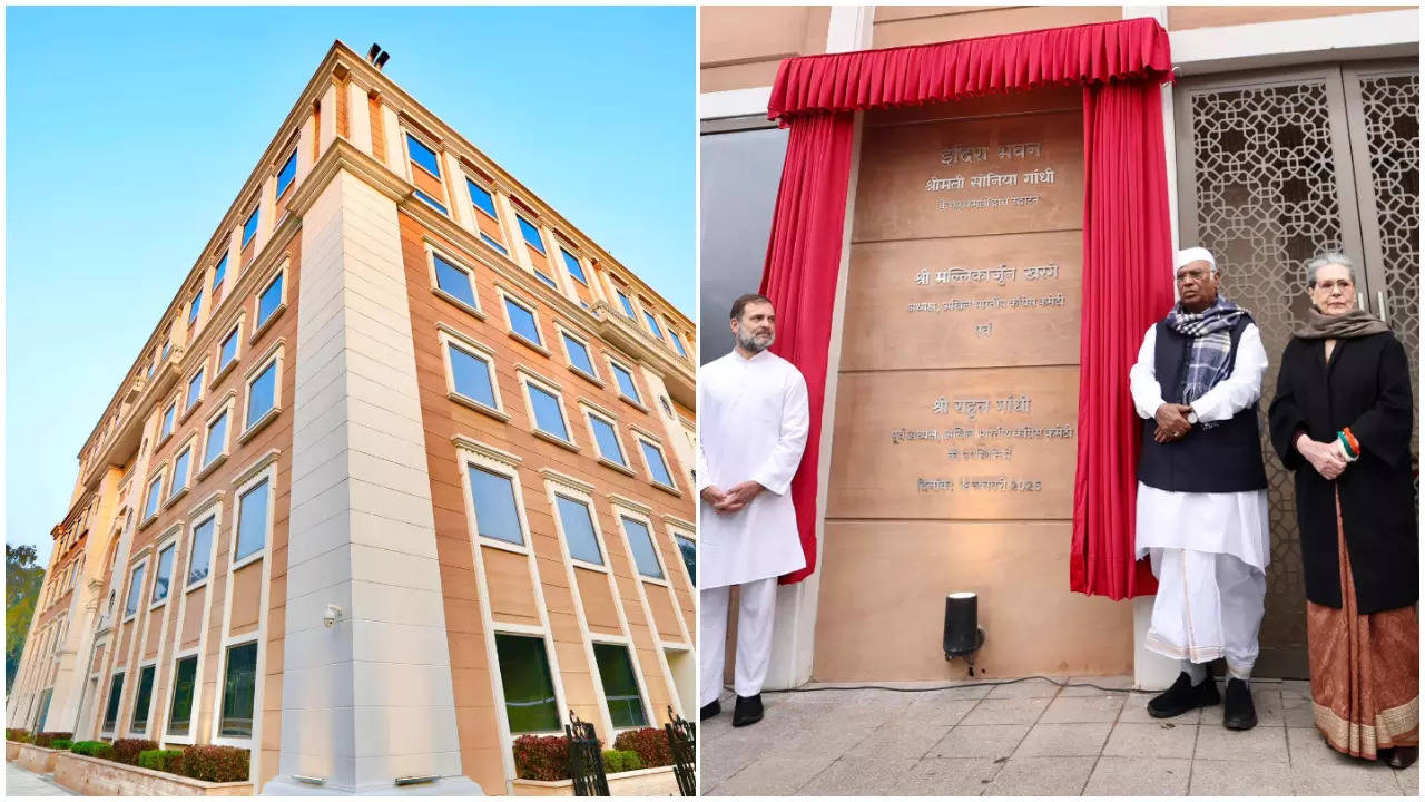 congress inaugurates new headquarters indira bhawan in delhi kotla road