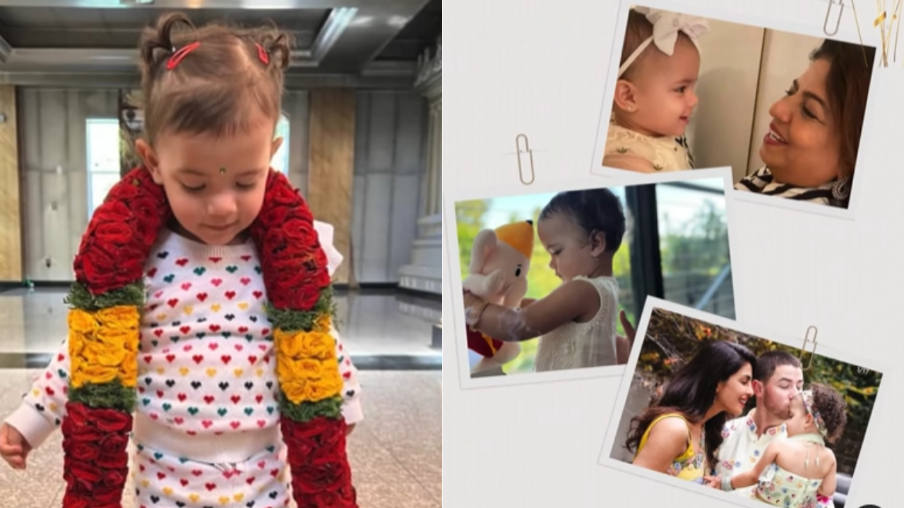 priyanka chopra’s mother madhu chopra shared a beautiful video featuring pics of granddaughter malti on her 3rd birthday check it out