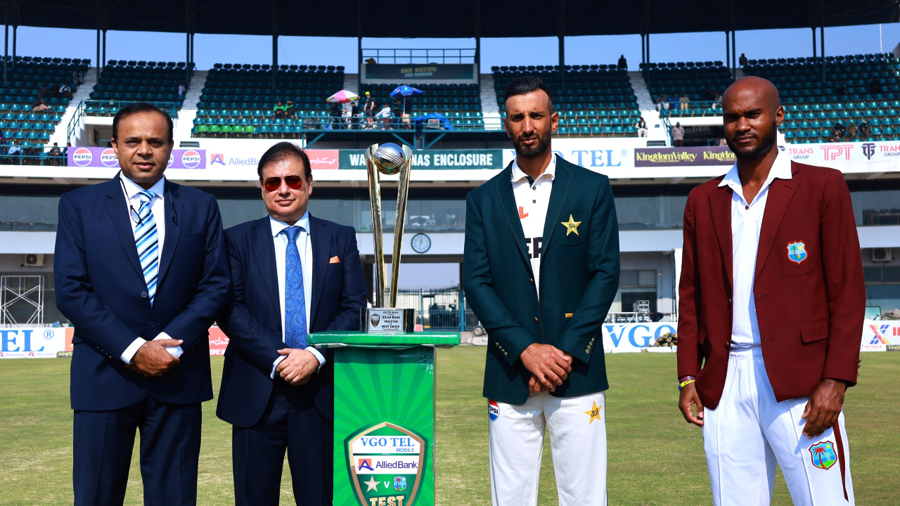 Pakistan vs West Indies trophy PCB