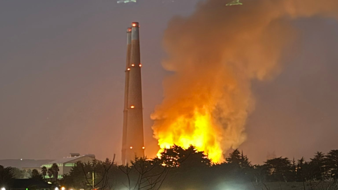 Fire at Moss Landing Power Plant on Thursday