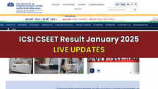 ICSI CSEET Result January 2025 Live ICSI will declare CSEET January session results today at 2 pm, check scores on official website- icsiedu