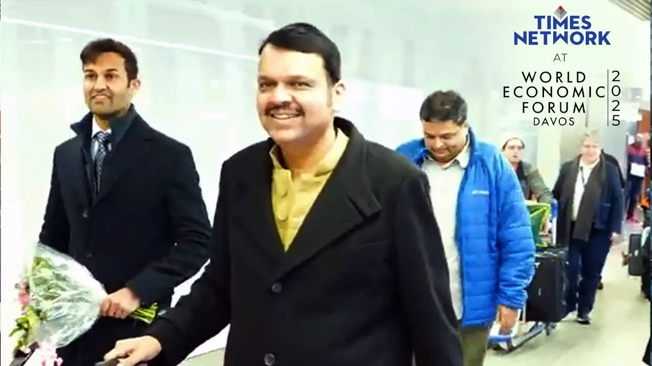 Fadnavis at Davos.