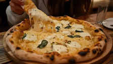 An irresistible Four Cheese Margherita Pizza for delicious and delicious taste