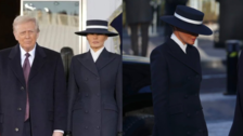 The icon is here Melania Trump's Adam Lippes dress and Eric Javits hat stole the show at the inauguration