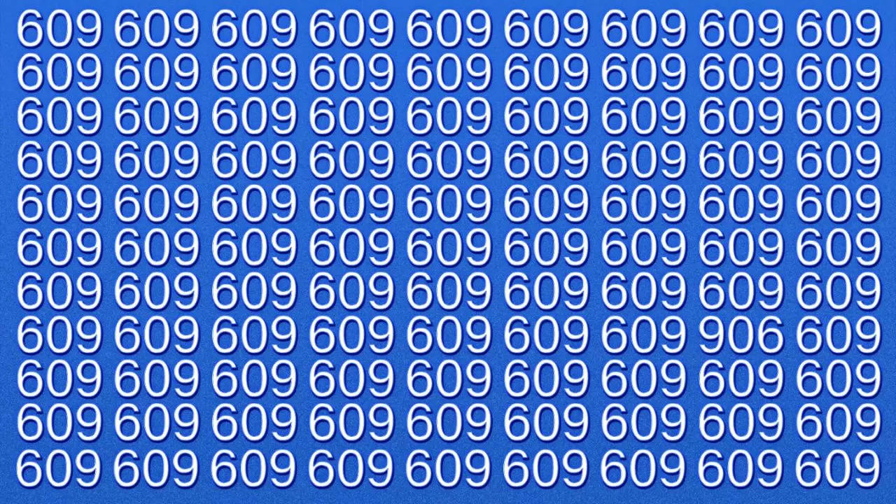 Optical illusion test: In a fleet of identical 609s, find the lone 906