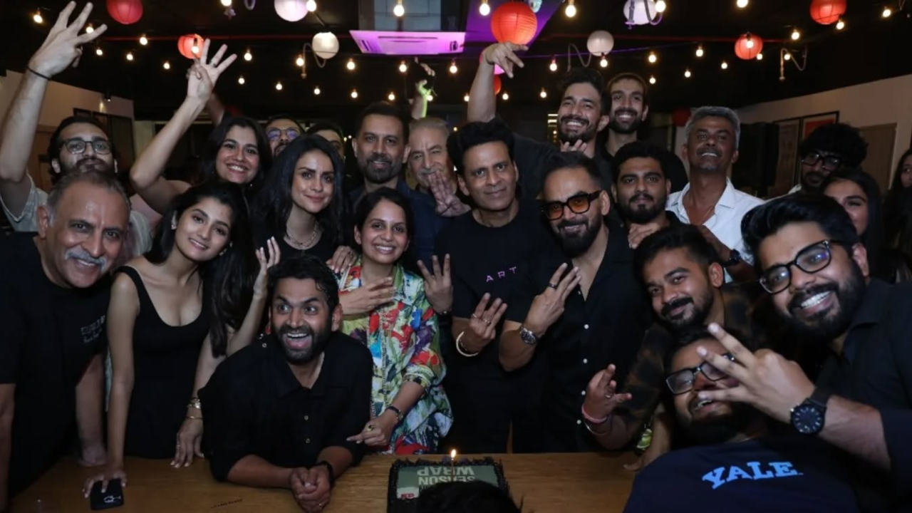 The Family Man 3 Wrap-Up Party: Manoj Bajpayee, Samantha And More Join Creators Raj And DK. PICS