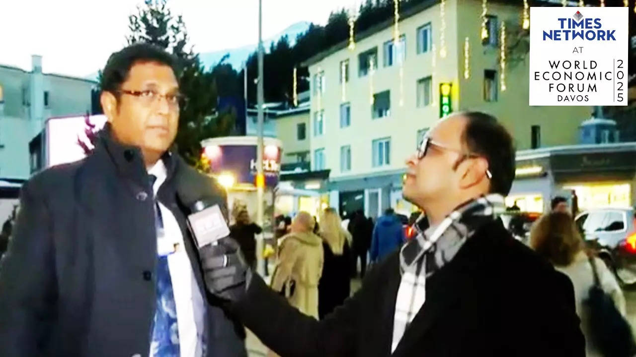 Tamil Nadu minister TRB Rajaa at Davos 2025