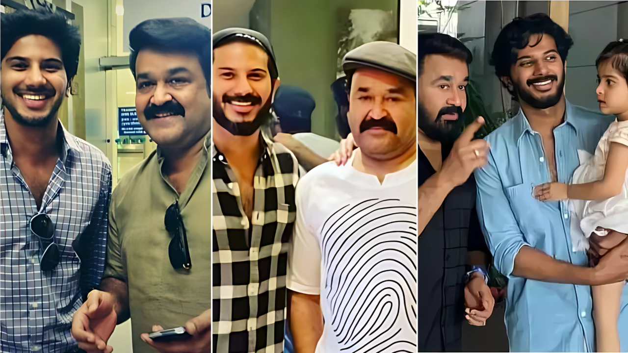 Dulquer Salmaan With Mohanlal