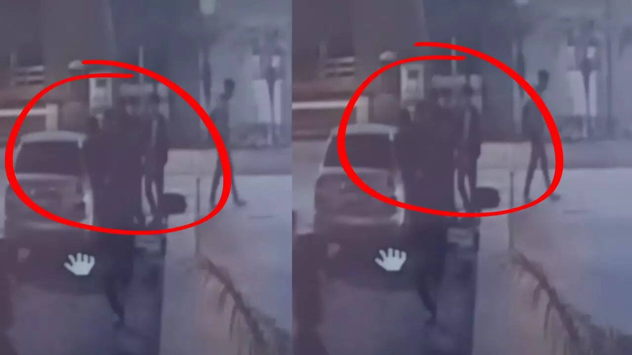 on camera: goons enter greater noida society, brutally attack man as security guards watch