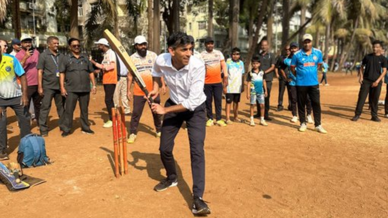 'not out too many times':  former uk pm rishi sunak bats at mumbai's iconic parsee gymkhana - watch