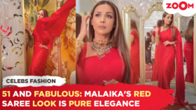 Malaika Aroras timeless red saree look Fashion inspiration at 51 Malaika Aroras timeless red saree look Fashion inspiration at 51