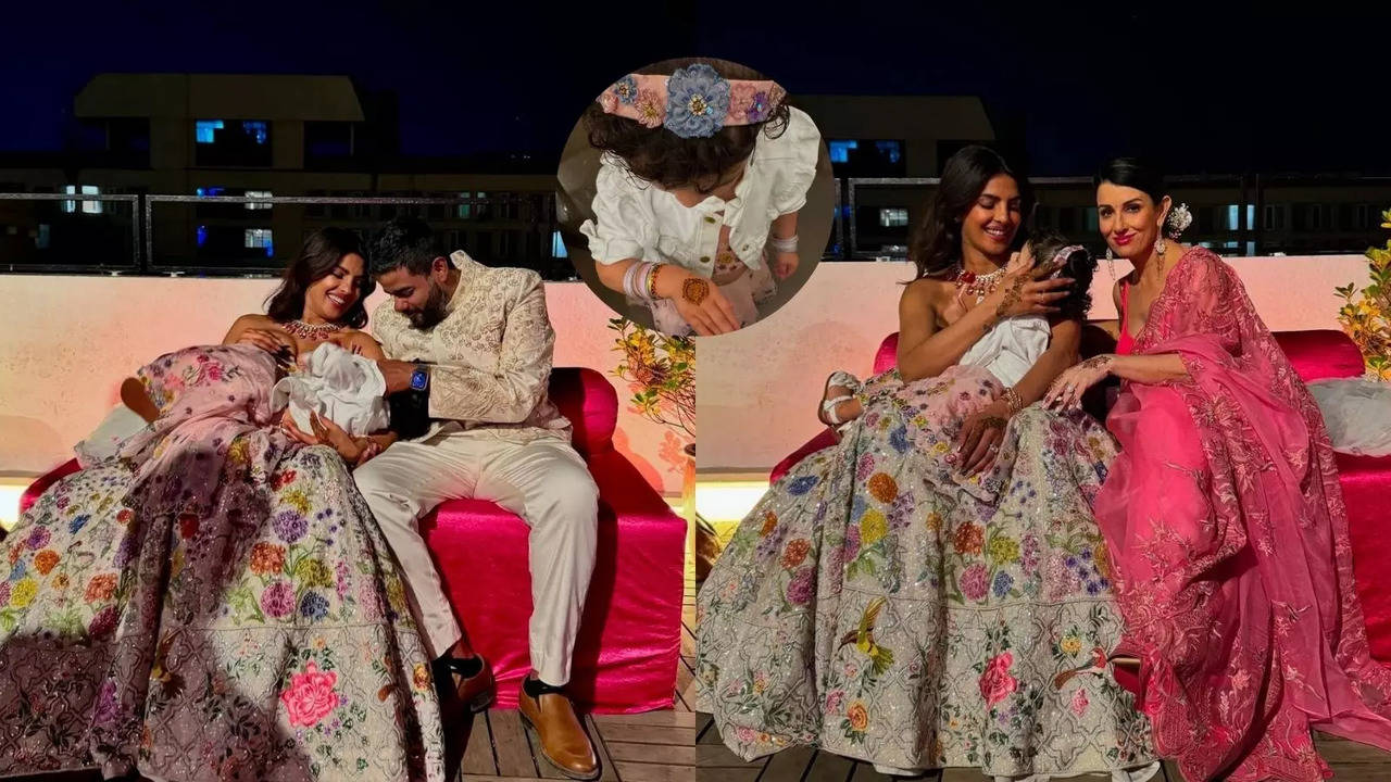 Priyanka Grooves To Mujhse Shaadi Karogi With Mannara, Flaunts Malti's Mehndi-Clad Hands At Brother's Pre-Wedding