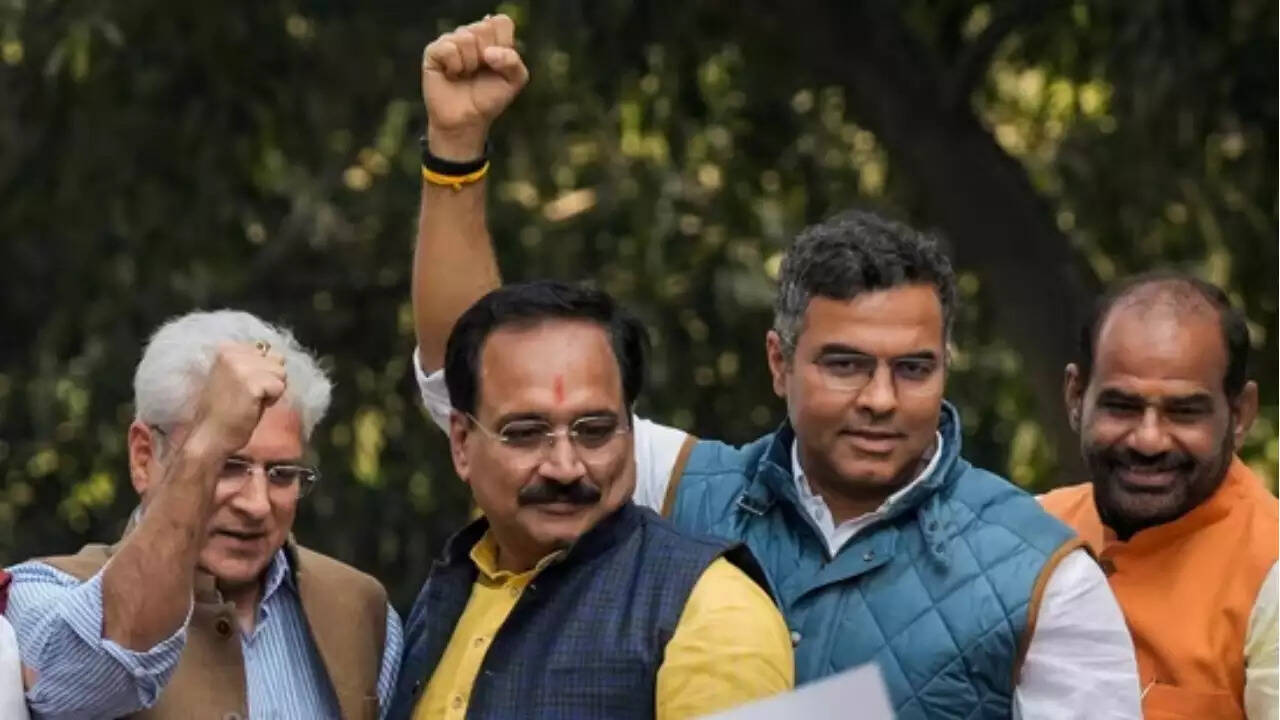 who will be next delhi cm? bjp breaks silence as party headed for clean sweep